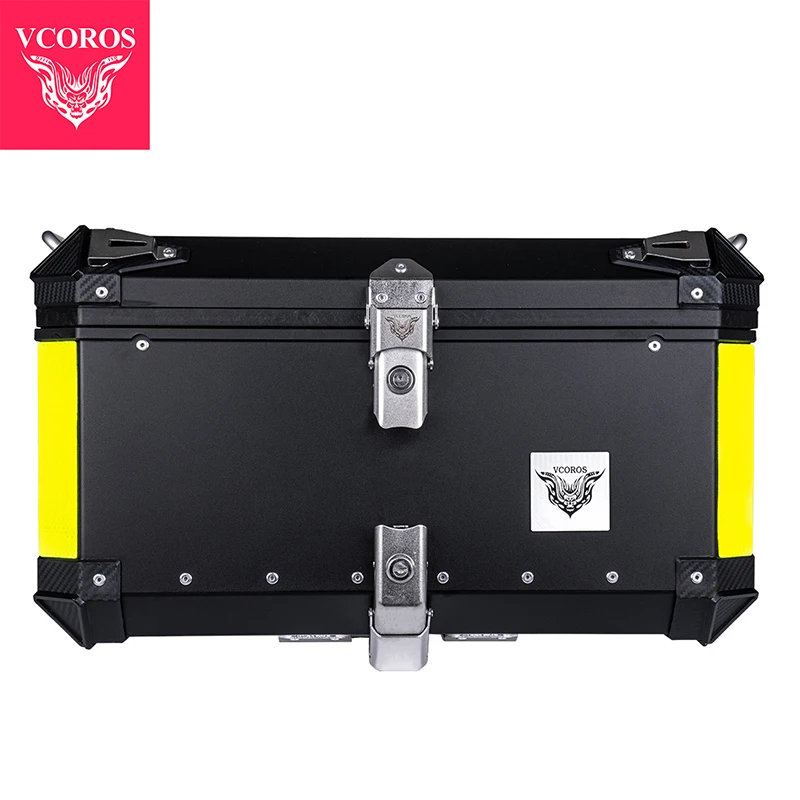 للبيع VCOROS-حقيبة أمتعة للدراجات النارية من سبائك الألومنيوم X40 X60 ، صندوق تخزين علوي ، صندوق خلفي ، صندوق أدوات خوذة مقاوم للماء