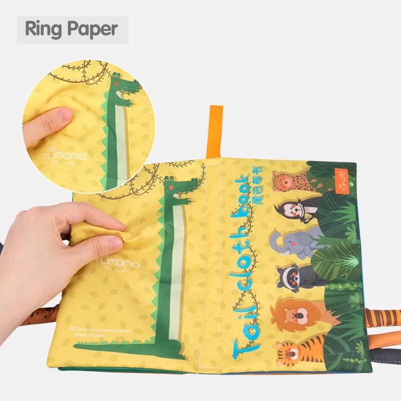 

С героями мультфильмов куртка с хвостом животного для книги ткань мягкая активности; Игрушки для раннего развития детей для младенцев малы...