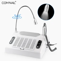 2021 new nail dust suction vacuum led lamp electric nail file pedicure manicure machine 5 in 1 electric nail drill machine