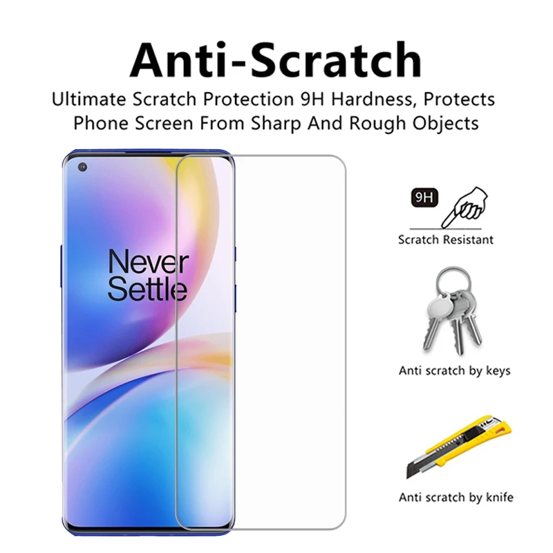 Защитное стекло закаленное 9H 2.5D для Oneplus 8Pro|film protector|lg filmfilm for glass |