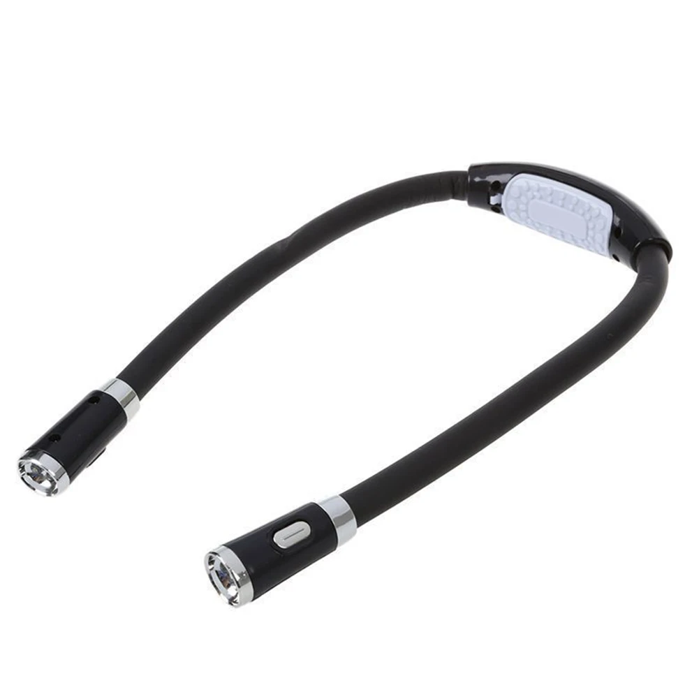 

LED Neck Night Light Flexible Knitting Crocheting Book Light Handsfree Reading Lamp 3 Levels Brightness Indoor Lighting