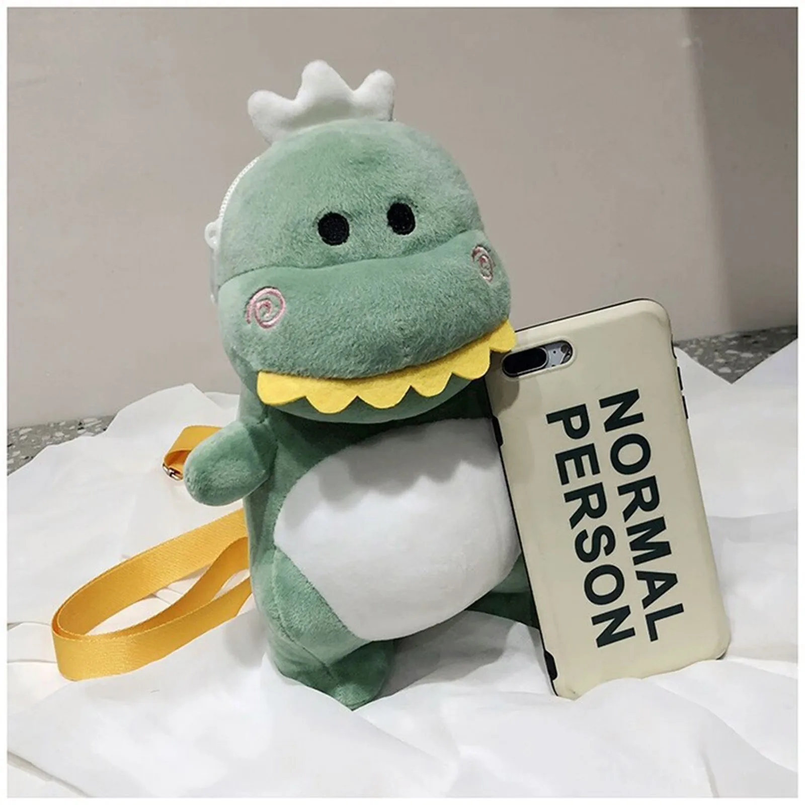 

stuffed Dinosaur Plush Kawaii Plush Stuffed Dinosaur Plush Shoulder Bag With Dinosaur Decompression Toys
