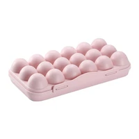 1pc 18 cavity egg tray holder storage box refrigerator crisper container home storage organization case
