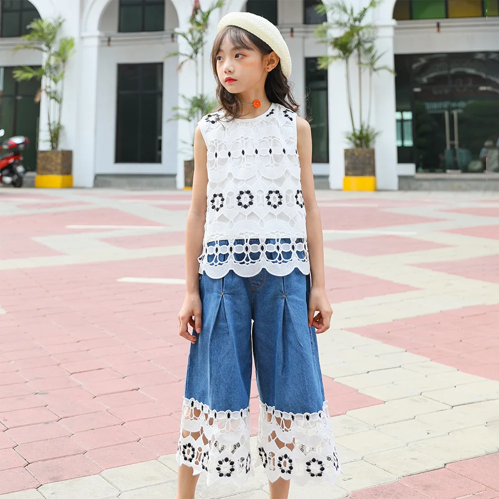 Комплекты летней одежды для девочек новинка 2020 наряды маленьких в стиле пэчворк