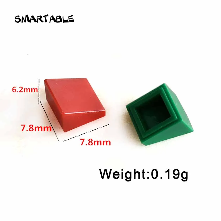 Скат Smartable 30 ° 1x1x 2/3 скат сыра строительные блоки MOC детали обучающие игрушки для