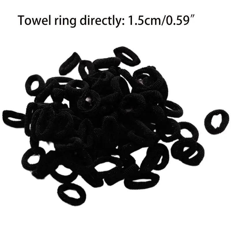 100 шт. разноцветные резинки для полотенец в Корейском стиле девочек эластичная