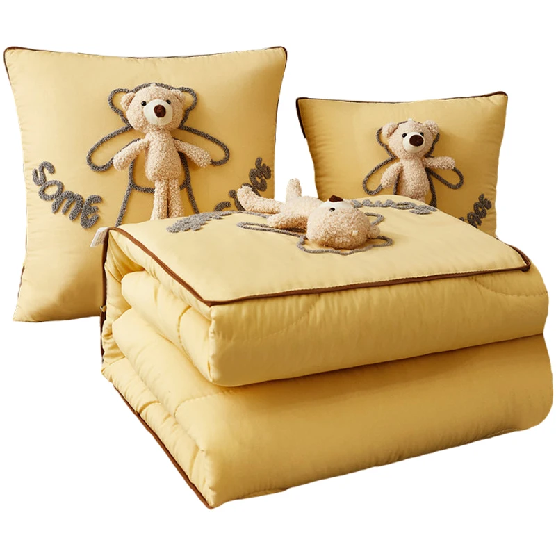 

Pillow and Quilt Dual-Use Two-in-One Thickened Car Office Nap Pillow Cushion Cushion Four Seasons Universal