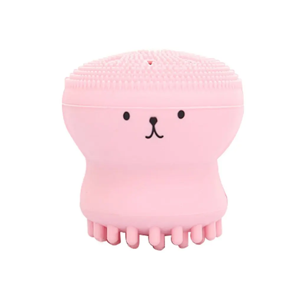 

Manual small octopus face brush silicone cleansing brush makeup brush massage brush cleansing instrument