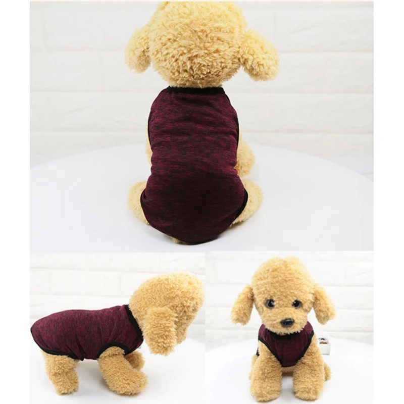 2018 Dog Clothes Spring Breathable Stain-Resistant Models For Thin Classic Soft Outfit Summer Vest Clothing Pet | Дом и сад