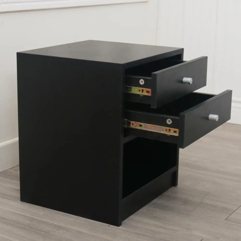 

40 X 36 X 47cm Round Handle Night Stand Drawer for Bedroom Living Room Sundries Storage Box Wood Cabinet Box