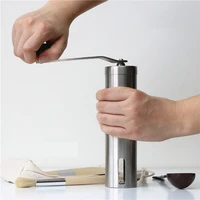 Manual Ceramic Coffee Grinder Stainless Steel Adjustable Coffee Bean Mill Easy Clean Kitchen Tools Portable Coffee Appliance