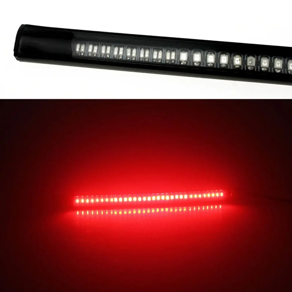 1Pc Universal LED Motorcycle Turn Signal Light & DRL Amber White Moto Flasher Ring Fork Strip Lamp Flashing blinker 12V hot sale - купить
