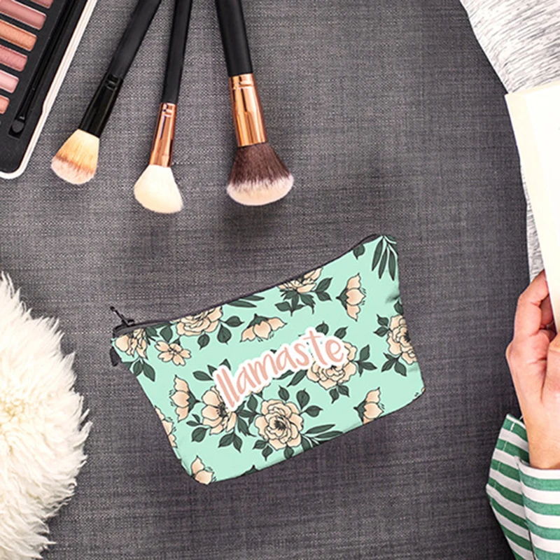 

New Design Cartoon Alpaca Cosmetic Organizer Bag Printing Llama Makeup Bag Fashion Women Zipper Multifunction Beauty Bag
