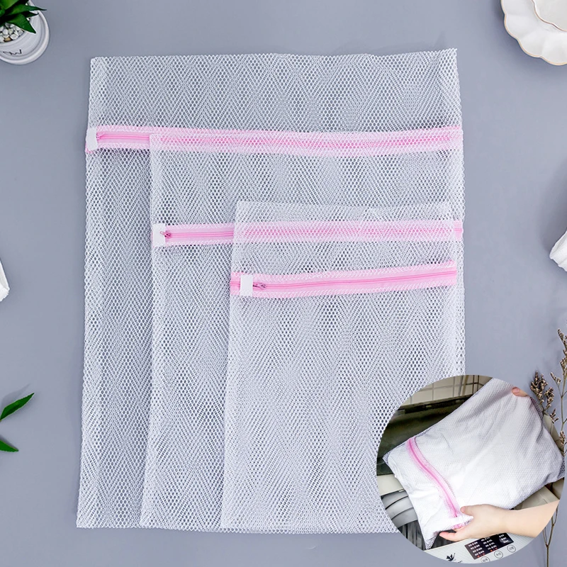 

3 Pcs Thin Net Mes Washing Machine Bag Socks Briefs Underwear Washing Laundry Bag Stop Items Getting Lost or Getting into Drum