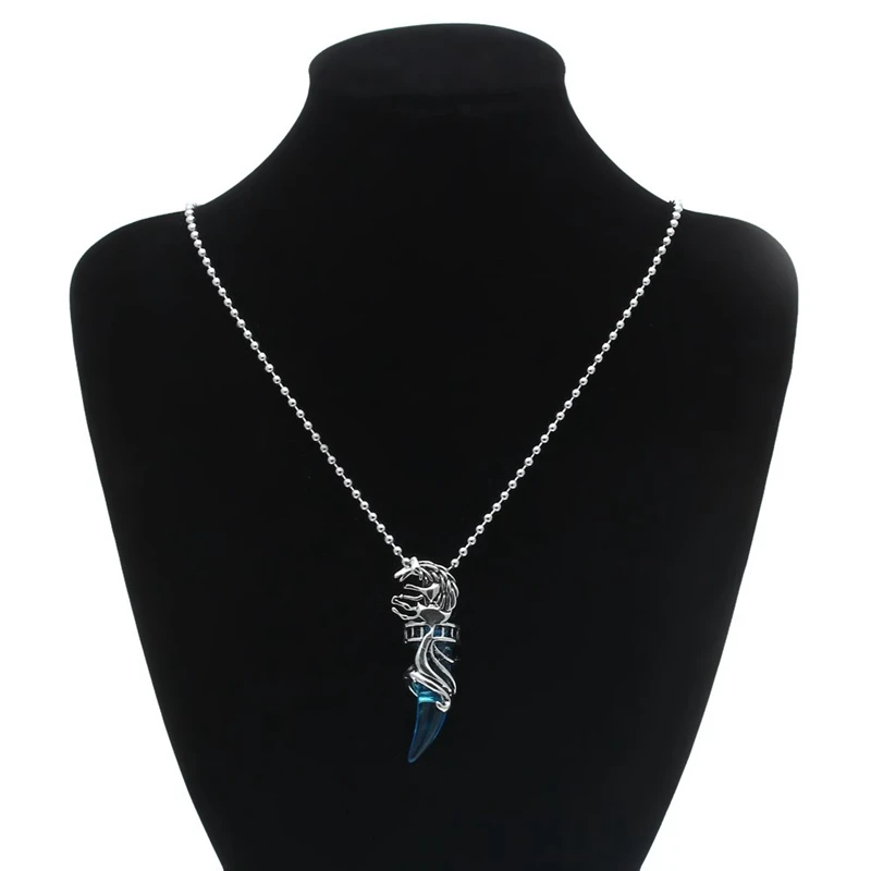 

Mens Vintage Crystal Wolf titanium steel Pendant Necklace