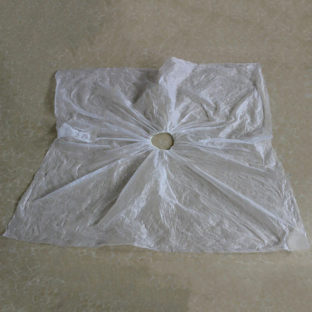 

50pcs 100x100cm Disposable Hair Cap Transparent Salon Hairdressing Capes Waterproof Hair Care Styling Tool