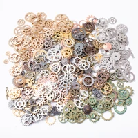 100g hot sale mixed 20 60 kinds of steampunk gear pendants and cog jewelry for jewelry making