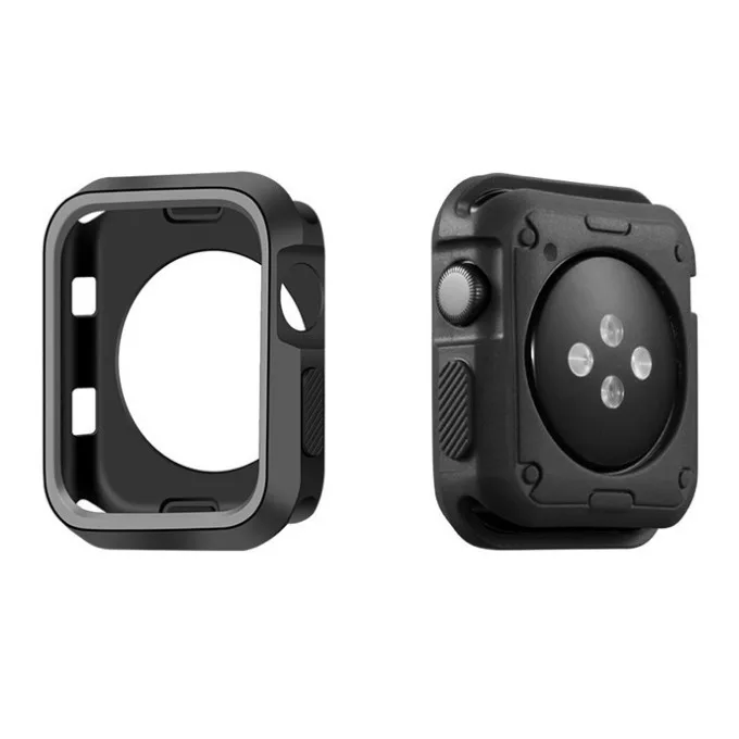Мягкий чехол для Apple Watch 4/5 корпус 44 мм 40 мм iwatch серии 5 4 3 2 1 42 мм/38 мм защитный силиконовый защитный чехол