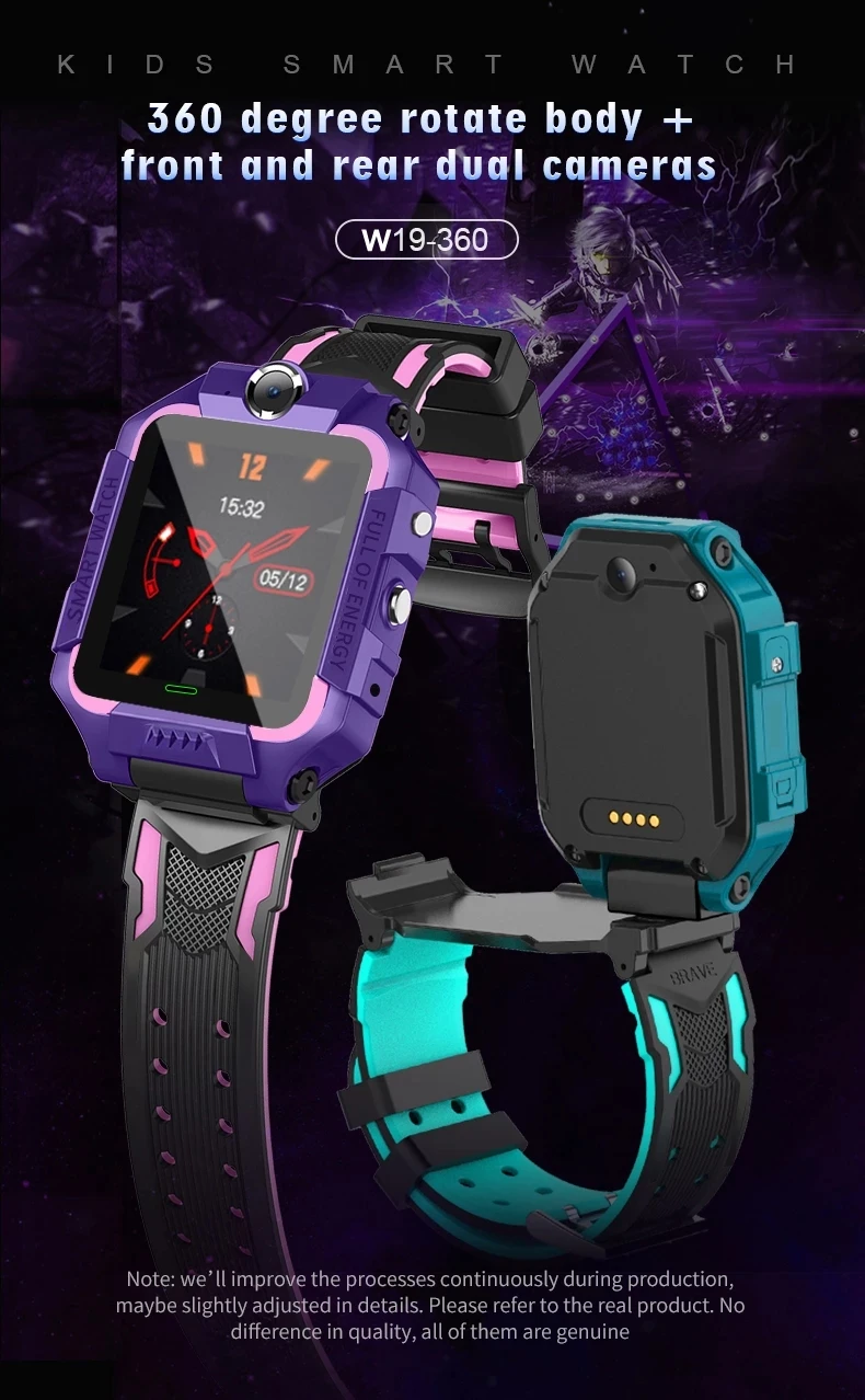 smart watch kids gps q19 children sos call phone watch smartwatch use sim card photo waterproof ip67 kids gift for ios android free global shipping