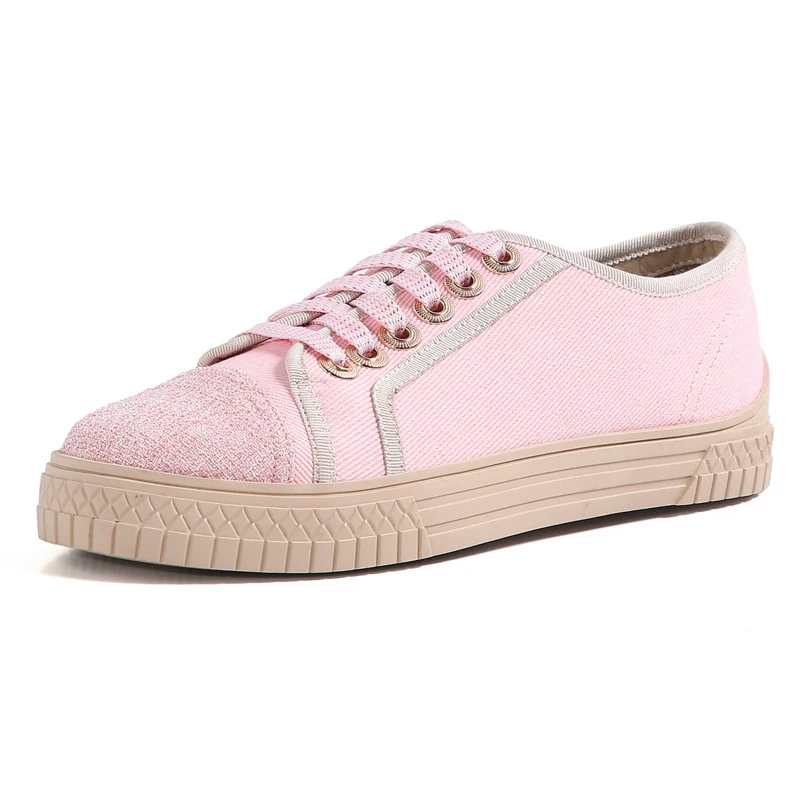 

ANNYMOLI Women Shoes Mixed Colors Flat Casual Shoes Round Toe Flats Shoes Cross Tied Female Footwear Spring Autumn Beige Pink 39