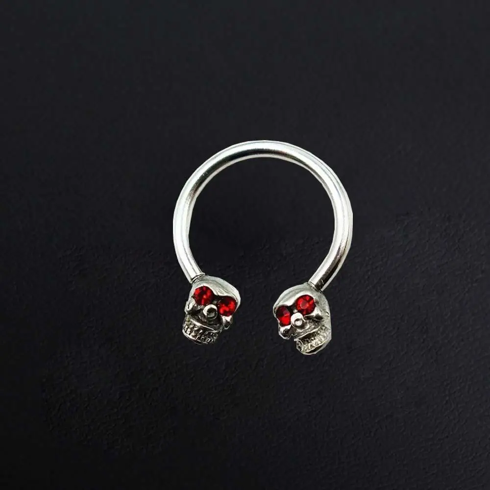 1PC Unisex Punk Skull Tongue Rings Piercing Earring Stud Lip Ring Stainless Steel Fashion Body Jewelry | Украшения и аксессуары