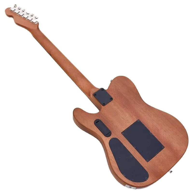 tl stil hohl körper aktive elektrische akustische gitarre 39 zoll solide top 6 saiten gitarre mit armlehne free global shipping
