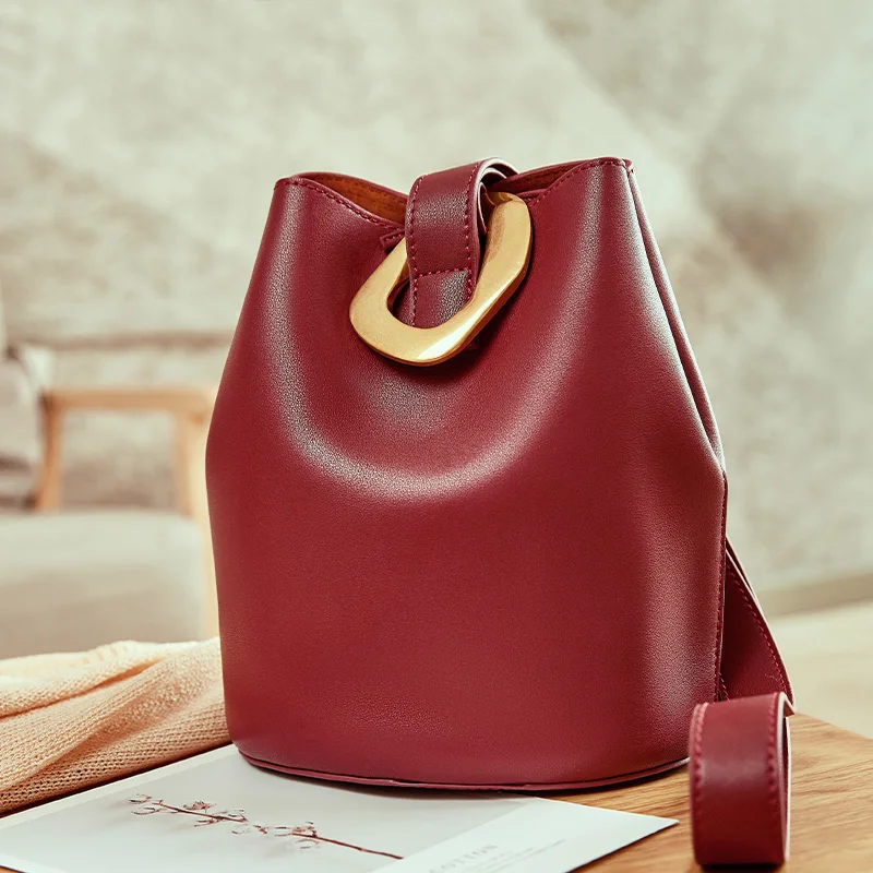 Сумка женская из натуральной кожи Роскошный дизайнерский мягкий саквояж на