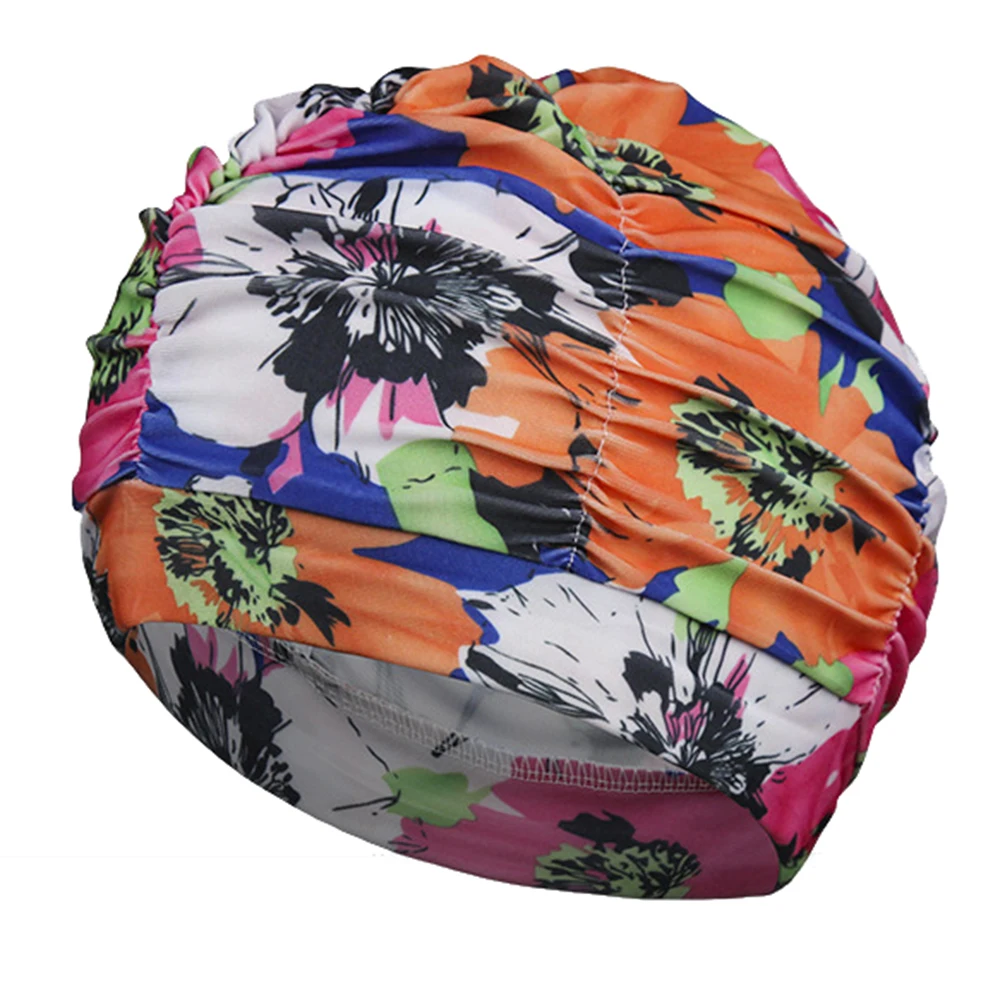 Шапка-тюрбан Женская нейлоновая с цветочным принтом |