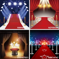 stage red carpet curtain light music party new year christmas background photography backdrops photo booth photo zone photocall