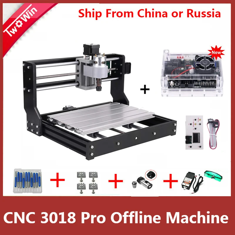 CNC 3018 PRO DIY мини-станок с ЧПУ с автономным управлением ler GRBL управлением, 3 оси Pcb фрезерный станок, деревянный маршрутизатор лазерная гравировка