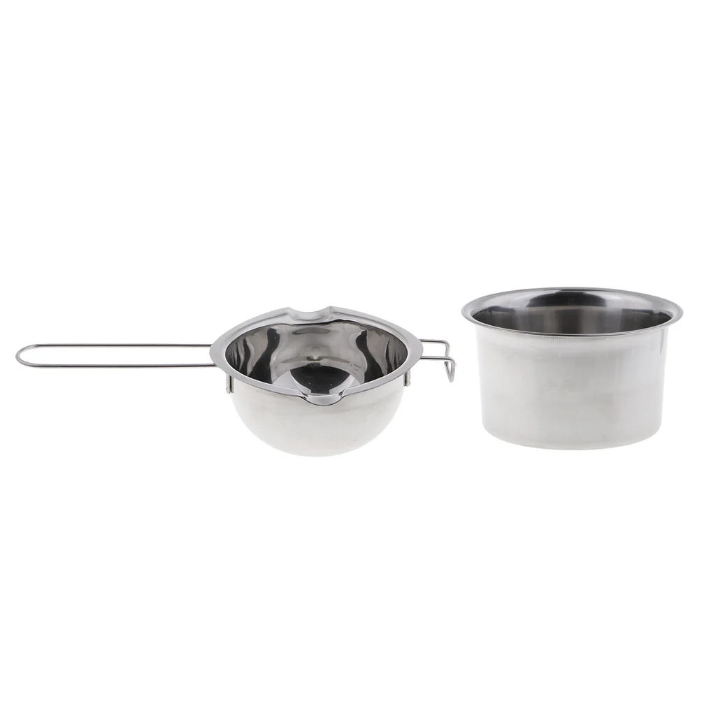 2pcs Stainless Steel Wax Melting Pot Double Boiler For DIY Scented Candles | Дом и сад