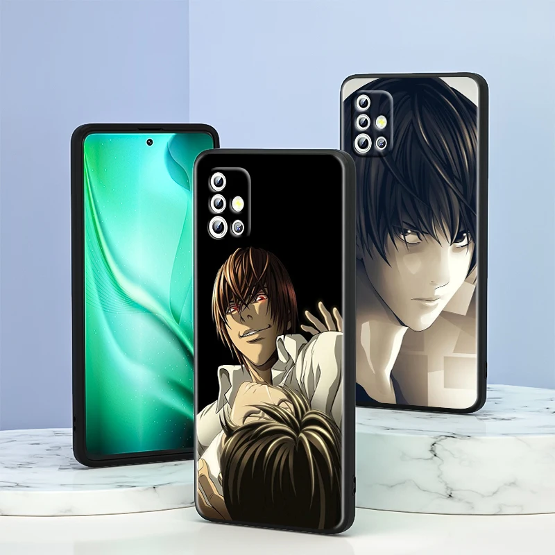 

Anime Death Note For Samsung Galaxy A33 A53 A72 A52 A42 A32 Lite A22 A13 A12 5G A03S A02S A02 Black Phone Case Capa