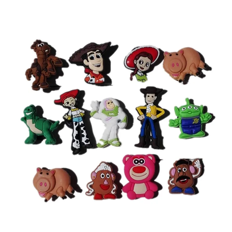 002A mix100pcs Горячая распродажа 100 шт Мститель Микки ПВХ обувь амулеты супергерой обуви пряжки Игра престолов аксессуары подходят браслеты JIBZ детский подарок - Окраска металла: 002A mix100pcs