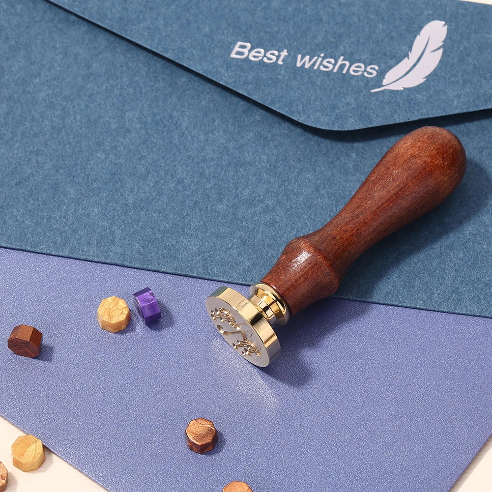 Печать огненной краски металлическая Ретро деревянная ручка сделай сам