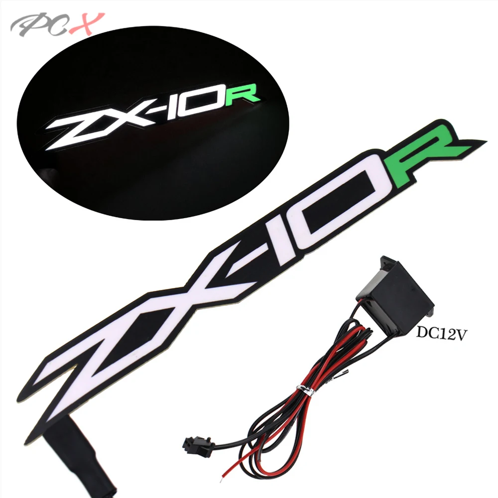 

Motorcycle Fairing Kit Body Side Stickers Badge Cold Light for KAWASAKI ZX-10R NINJA ZX10R 2011 12 13 2014