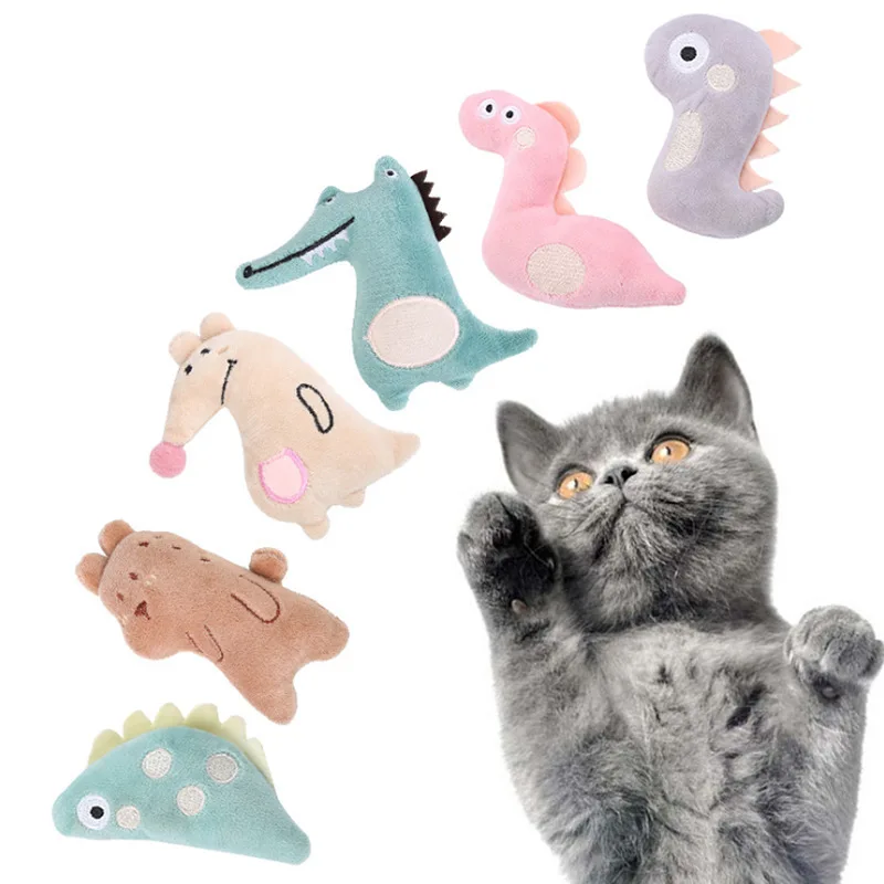 

Cat Toy Catnip Interactive Plush Stuffed Chew Pet Toys Claw Funny Cat Mint Soft Teeth Cleaning Toy For Cat Kitten Pet Products