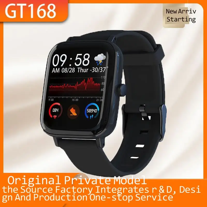 

Gt168 smart watch waterproof heart rate blood pressure monitoring Bluetooth call motion meter walking Bracelet