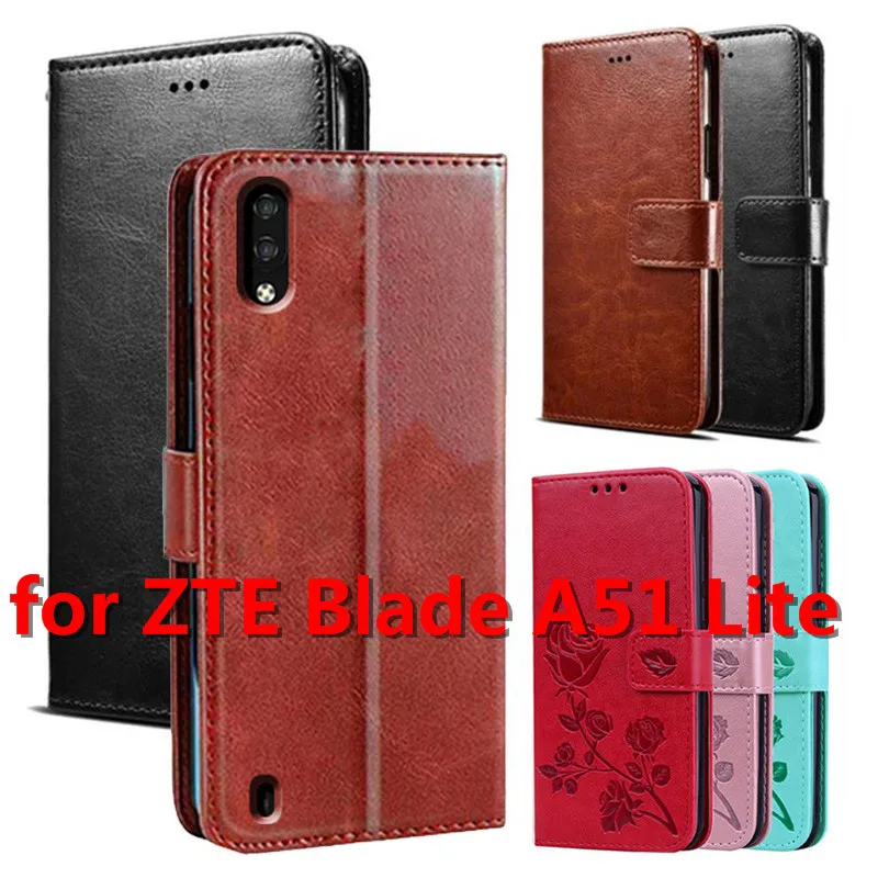 Флип-чехол для ZTE Blade A51 Lite чехол защитный телефона кожаный чехол-книжка - купить по