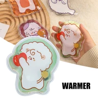 cute transparent hot water bottle warm belly treasure cartoon hand warmer filled mini explosion proof portable hot water bags
