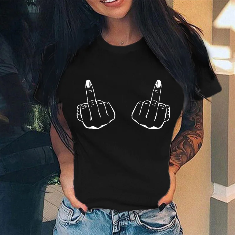 

Женские футболки с графическим принтом, стильная одежда в стиле 90-х, топы, женские футболки, женская футболка, женская футболка с жестами на ...