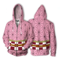 anime cos jacket kamado nezuko kamado tanjirou agatsuma zenitsu cosplay hoodies 3d digital printing sweatshirts unisex coat