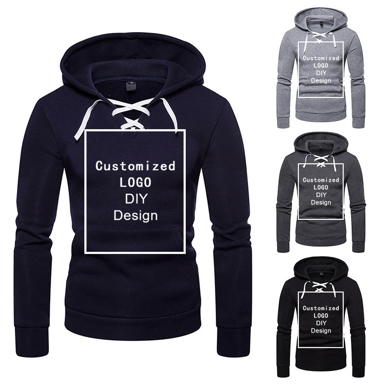 

Luogen DIY Hoodies Men Women Your Own Design Customize Logo Text Image Sweatshirt Get Together Couple Love Clothes Drop Shipping
