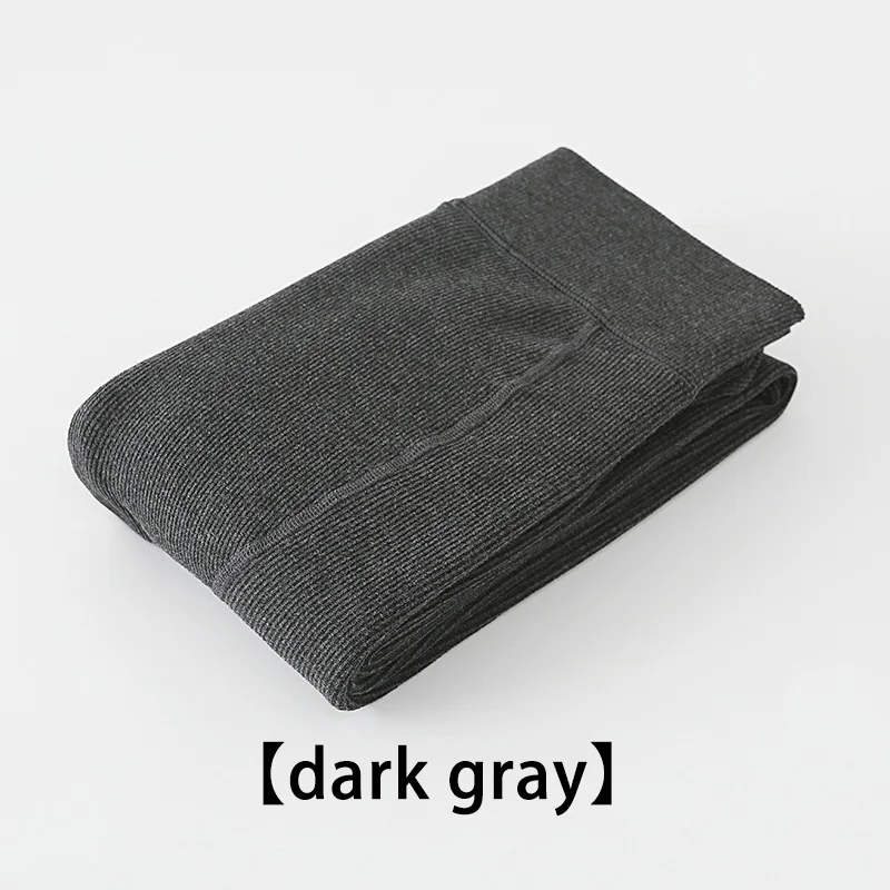 dark gray Новинка, теплые длинные Хлопковые женские чулки выше колена, женские чулки на осень и зиму, вязаные чулки до бедра для женщин - Цвет: dark gray