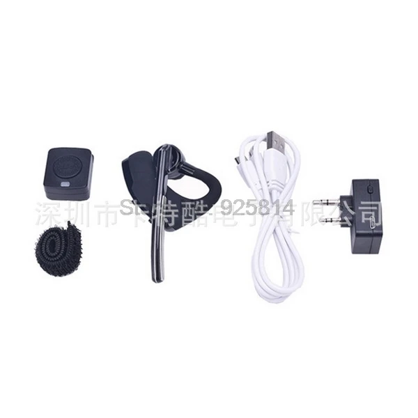 50 шт./лот Walkie talkie Handsfree Bluetooth PTT гарнитура беспроводная для BaoFeng UV 82 радио Moto Bike