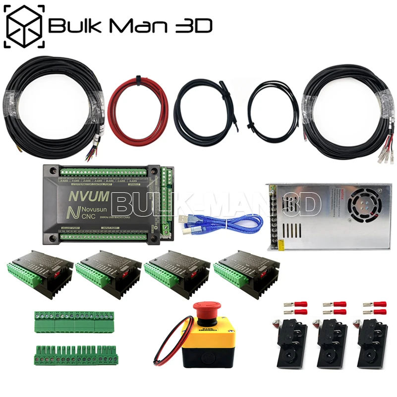 NVUM 4 оси Mach3 USB motion card Mach3 электронный комплект для WorkBee ЧПУ Гравировальный фрезерный станок Настольный DIY свинцовый станок с ЧПУ