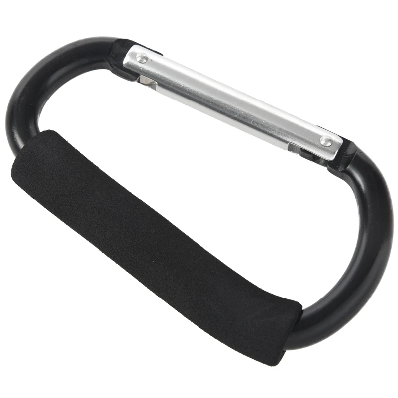 Крупный D образный карабин из алюминиевого сплава 2 шт. 14 см мягкая ручка крючок