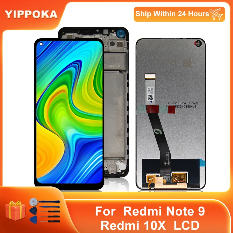 

6.53'' Original Display For Xiaomi Redmi Note 9 LCD Touch Screen Digitizer Assembly Parts For Redmi 10X 4G Display Screen