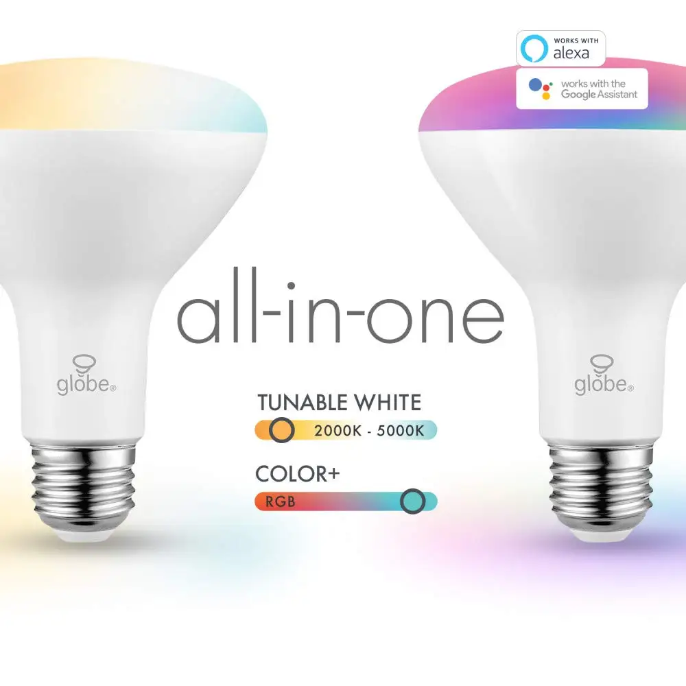 Глобус Электрический Wi Fi Smart 10 Вт (65 эквивалент) многоцветный Изменение RGB