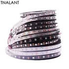 WS2812B WS2812 Светодиодная лента индивидуально Адресуемая умная RGB Светодиодная лента, IP306567 водонепроницаемая чернаябелая печатная плата 5 в постоянного тока 1-5 м