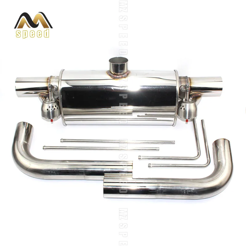 Универсальный Т-образный глушитель с двойным клапаном из нержавеющей стали 304